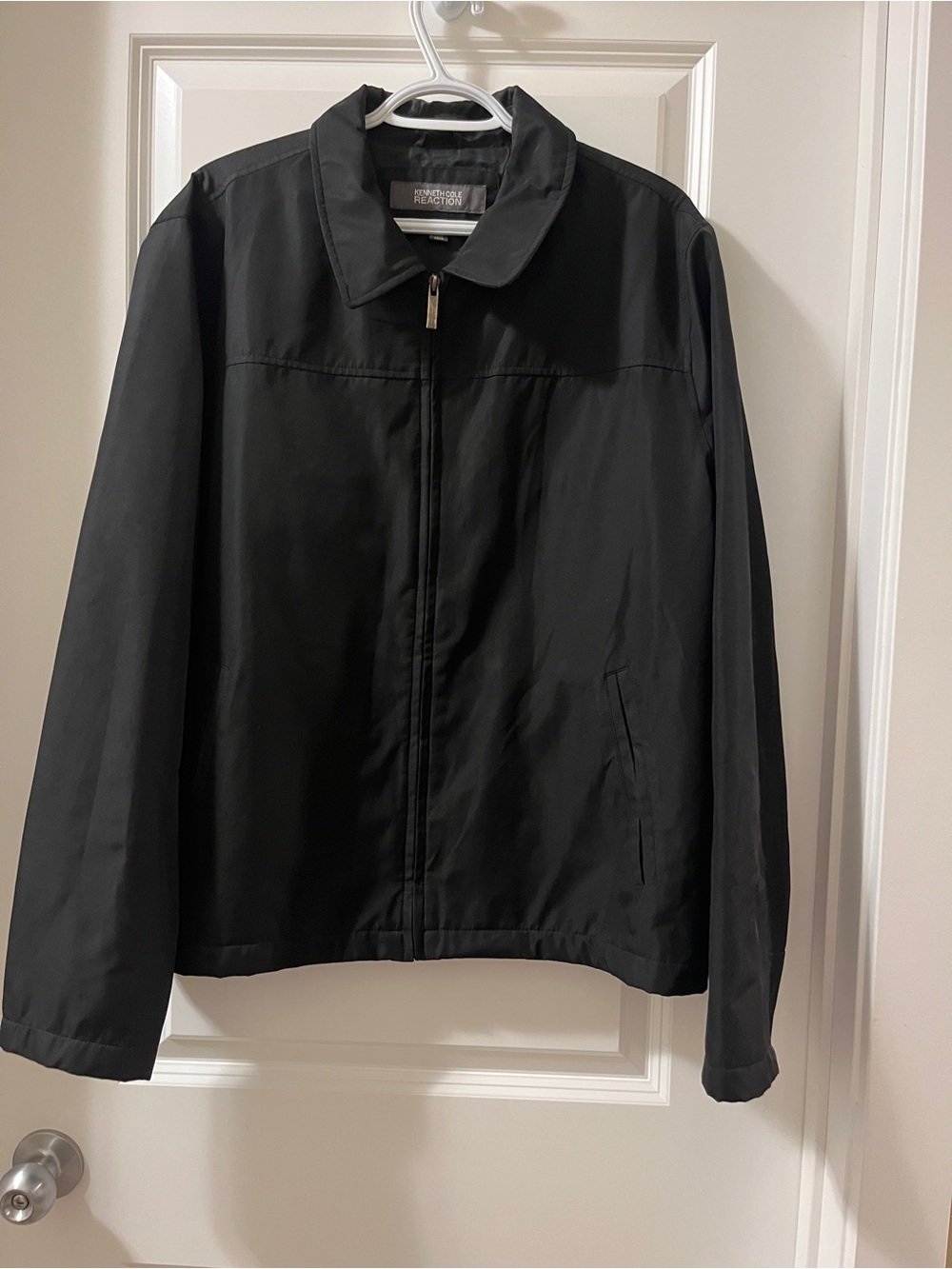 Kenneth Cole Reaction Black Lightweight Zip Jacket